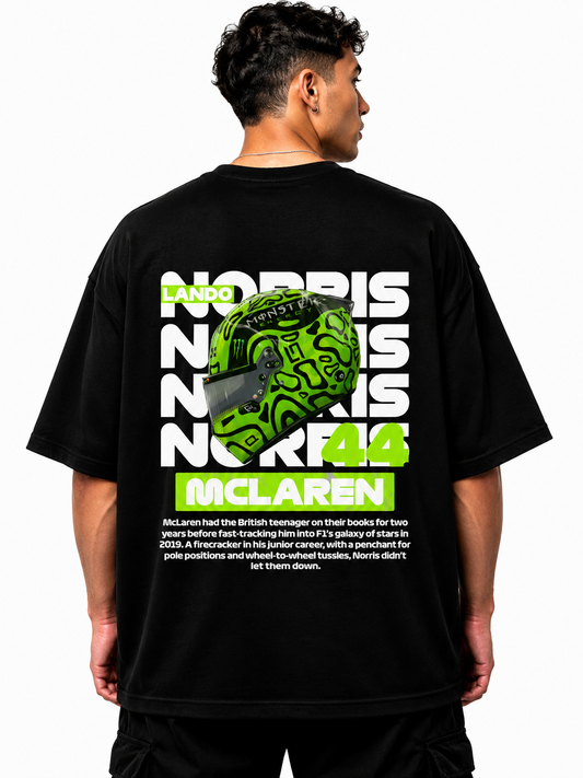 LANDO NORRIS 44 | BLACK OVERSIZED FIT TEE