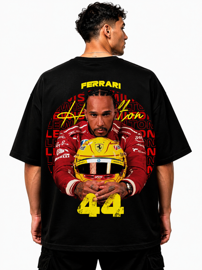 LEWIS HAMILTON 44 HELMET | BLACK OVERSIZED FIT TEE