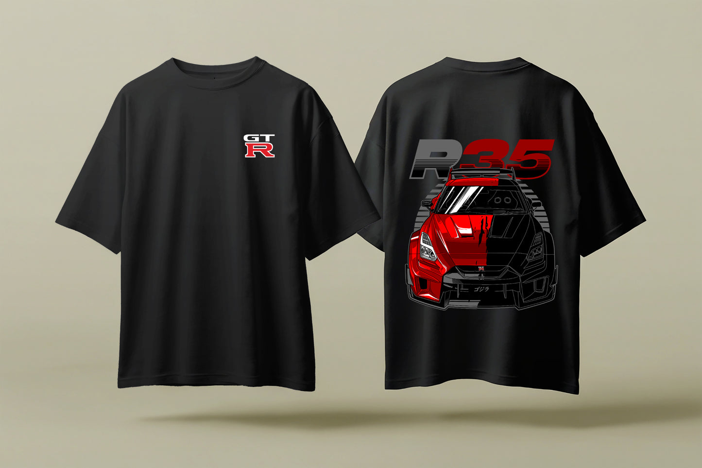 R35 | BLACK OVERSIZED FIT TEE