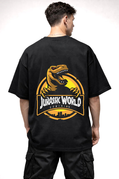 JURASSIC WORLD REXY YELLOW | BLACK OVERSIZED FIT TEE