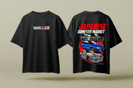 JAPANESE DOMESTIC MARKET | BLACK OVERSIZED FIT TEE