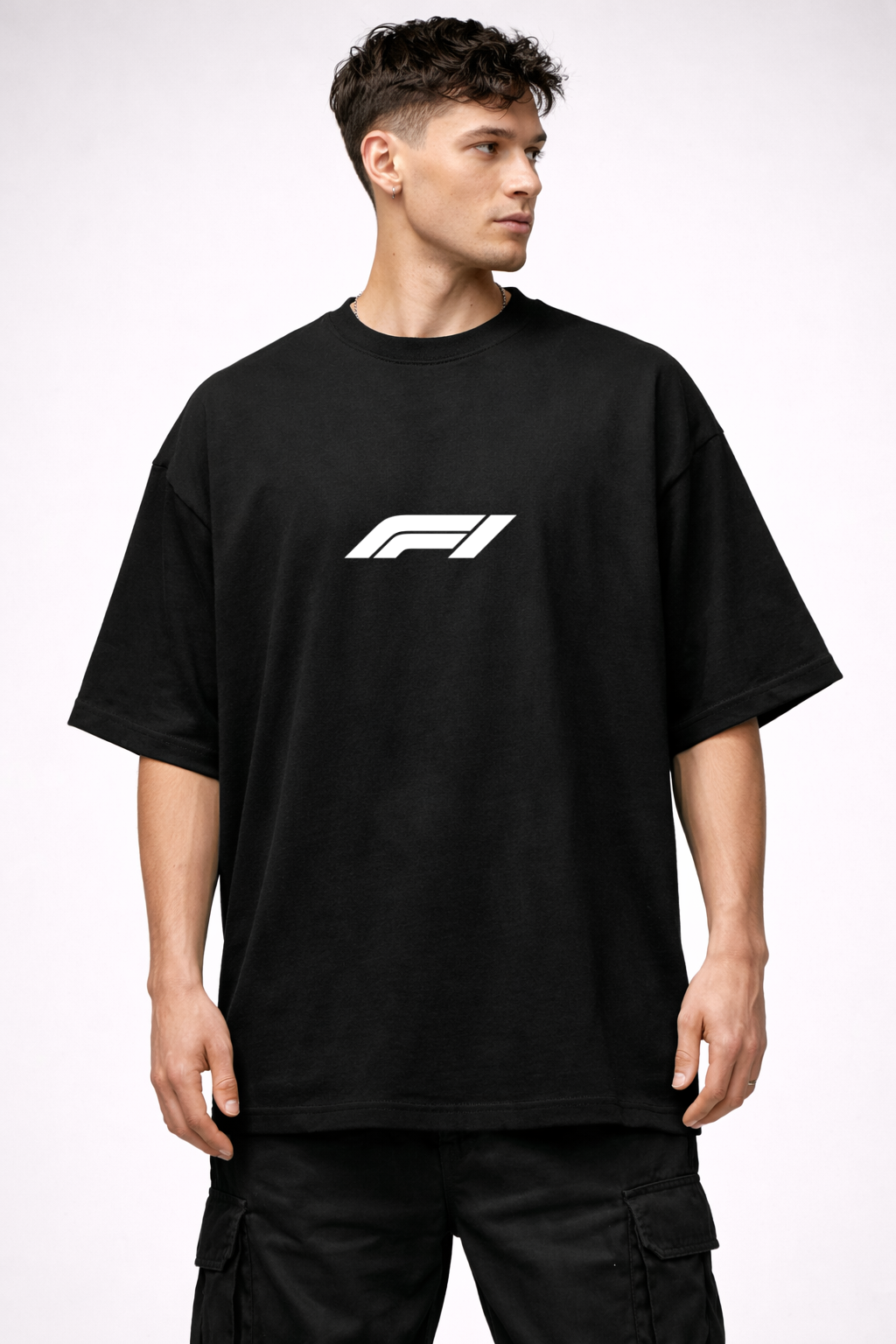 AYRTON SENNA MCLAREN | BLACK OVERSIZED FIT TEE