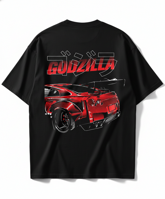 GODZILLA | BLACK OVERSIZED FIT TEE
