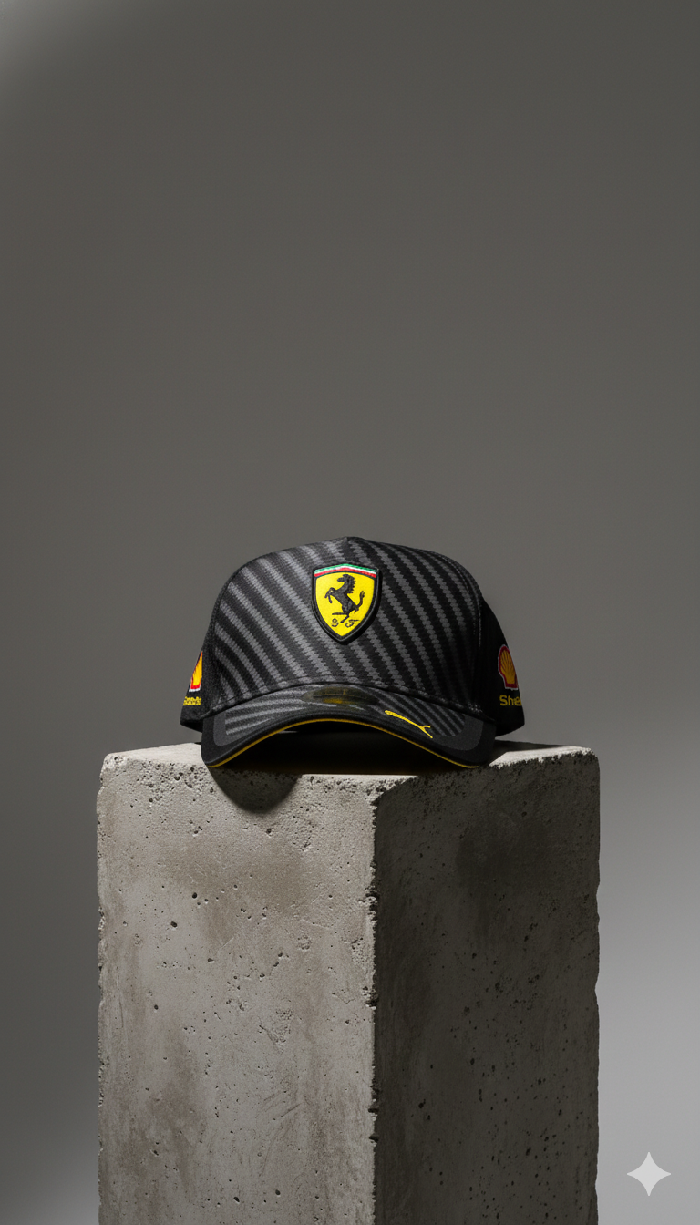 FERRARI PUMA BLACK/YELLOW | REGULAR CAP
