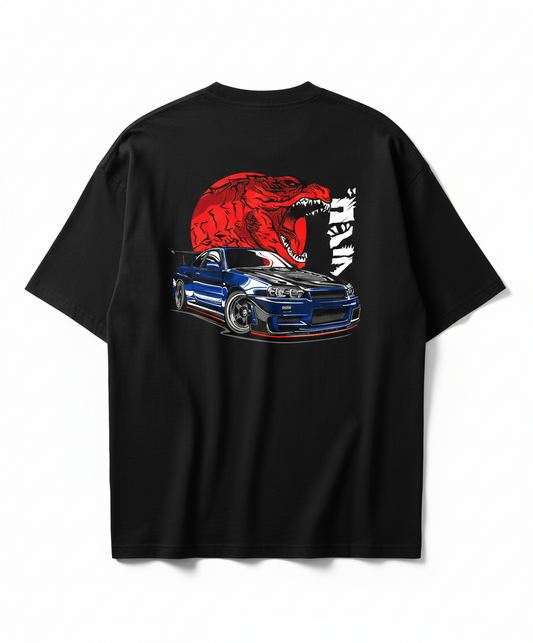 NISSAN GTR | BLACK OVERSIZED FIT TEE
