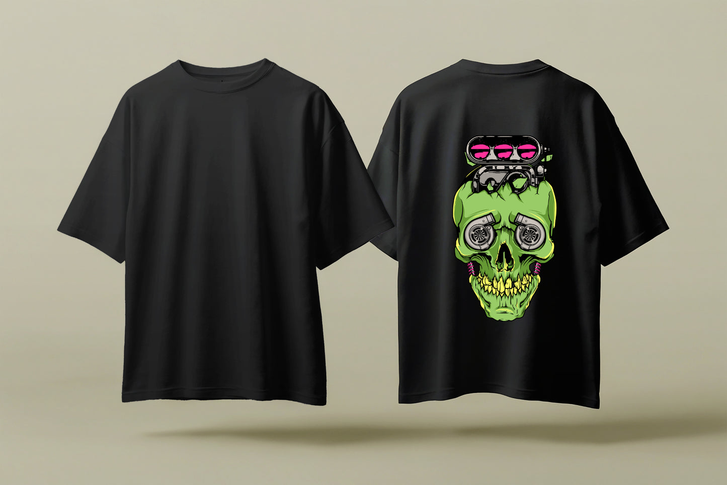 TURBO DEATH | BLACK OVERSIZED FIT TEE