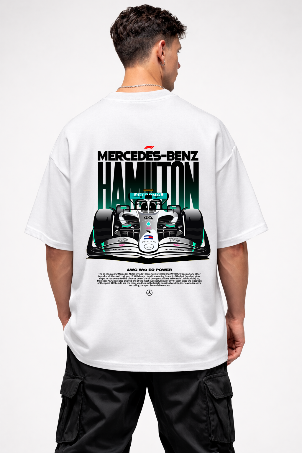 HAMILTON | WHITE OVERSIZED FIT TEE