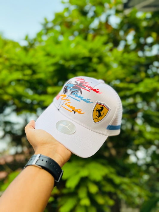 FERRARI MIAMI WHITE | REGULAR CAP