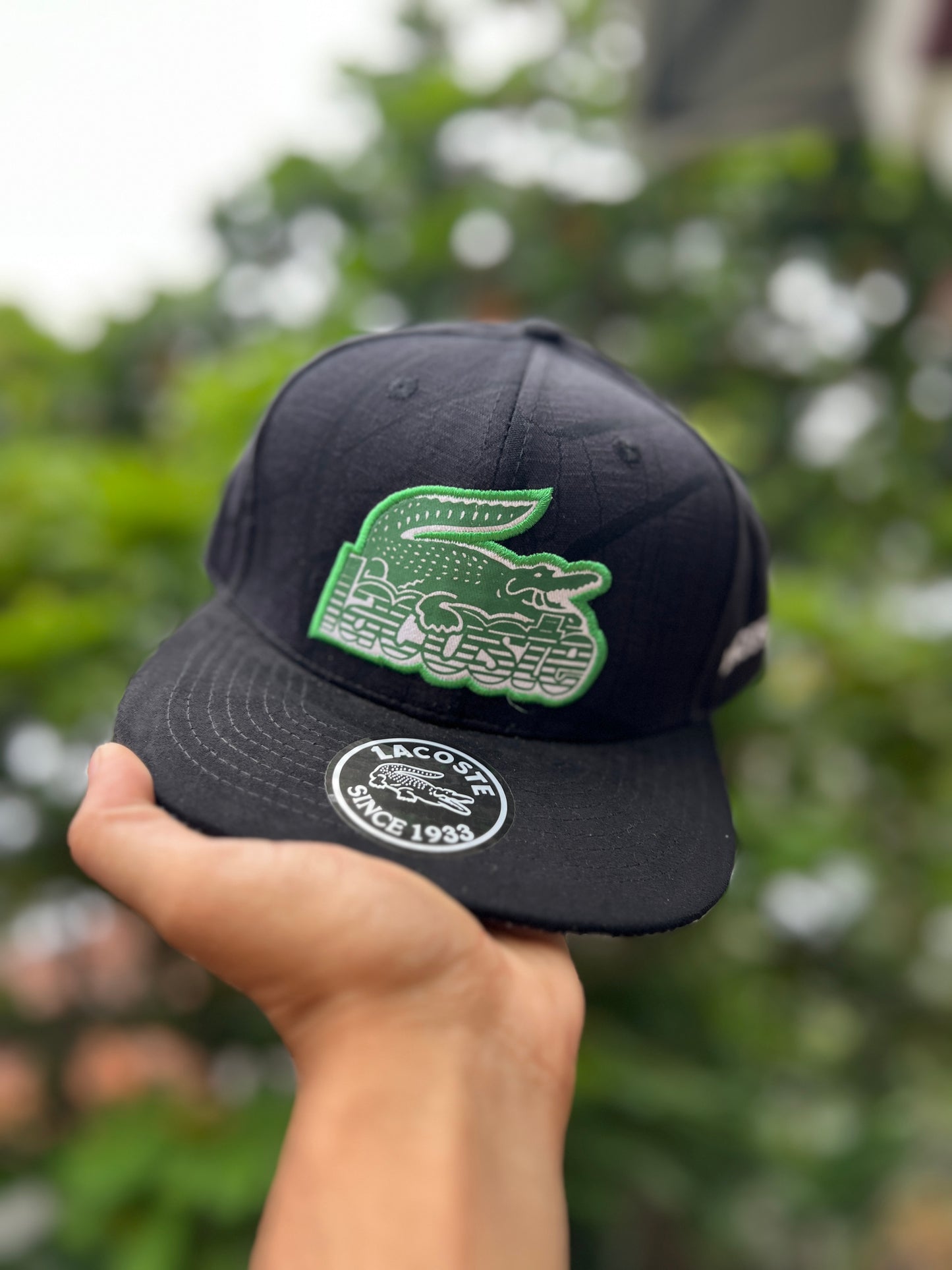 LACOSTE GREEN LOGO | SNAPBACK CAP