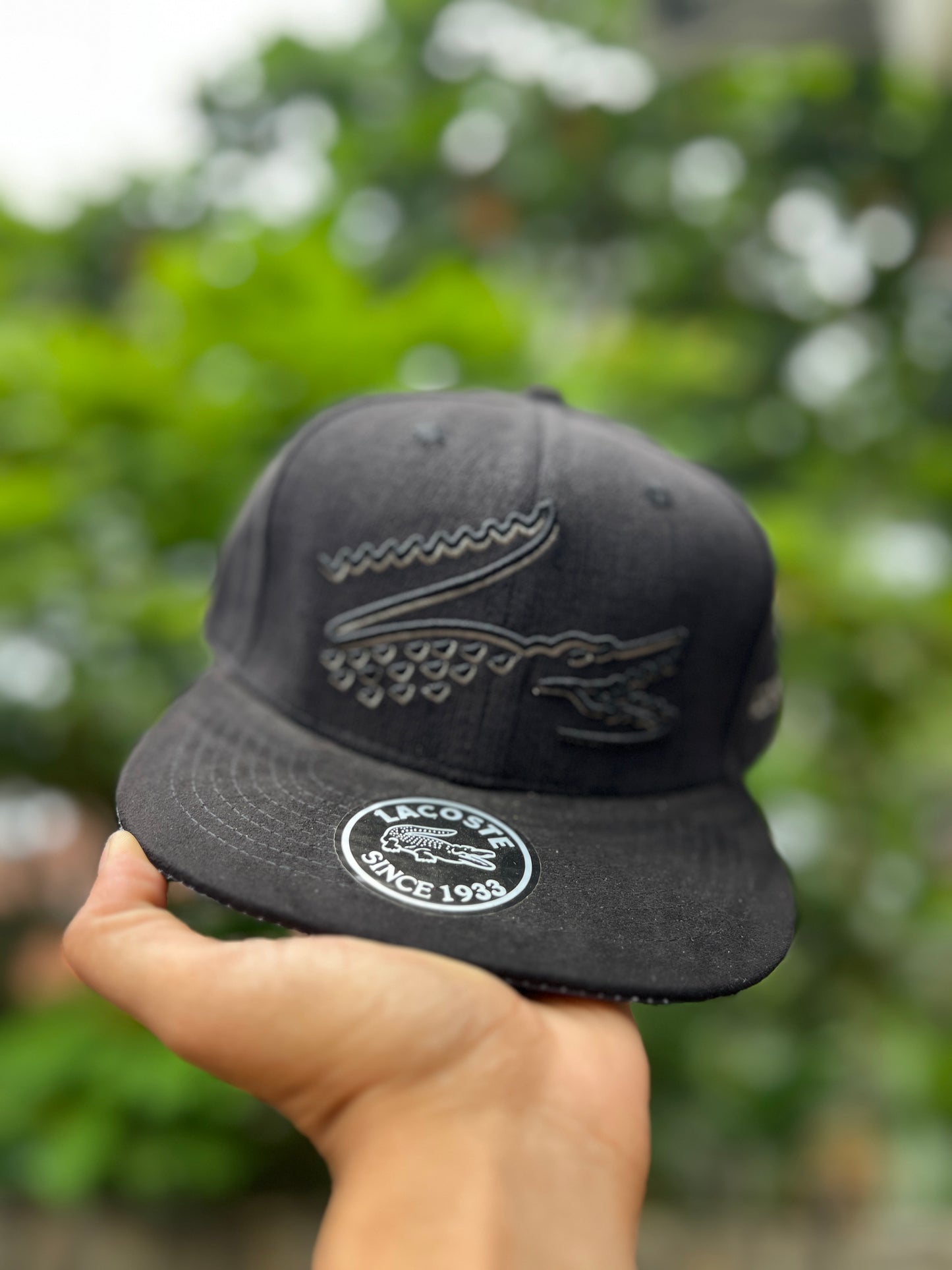 LACOSTE BLACK | SNAPBACK CAP