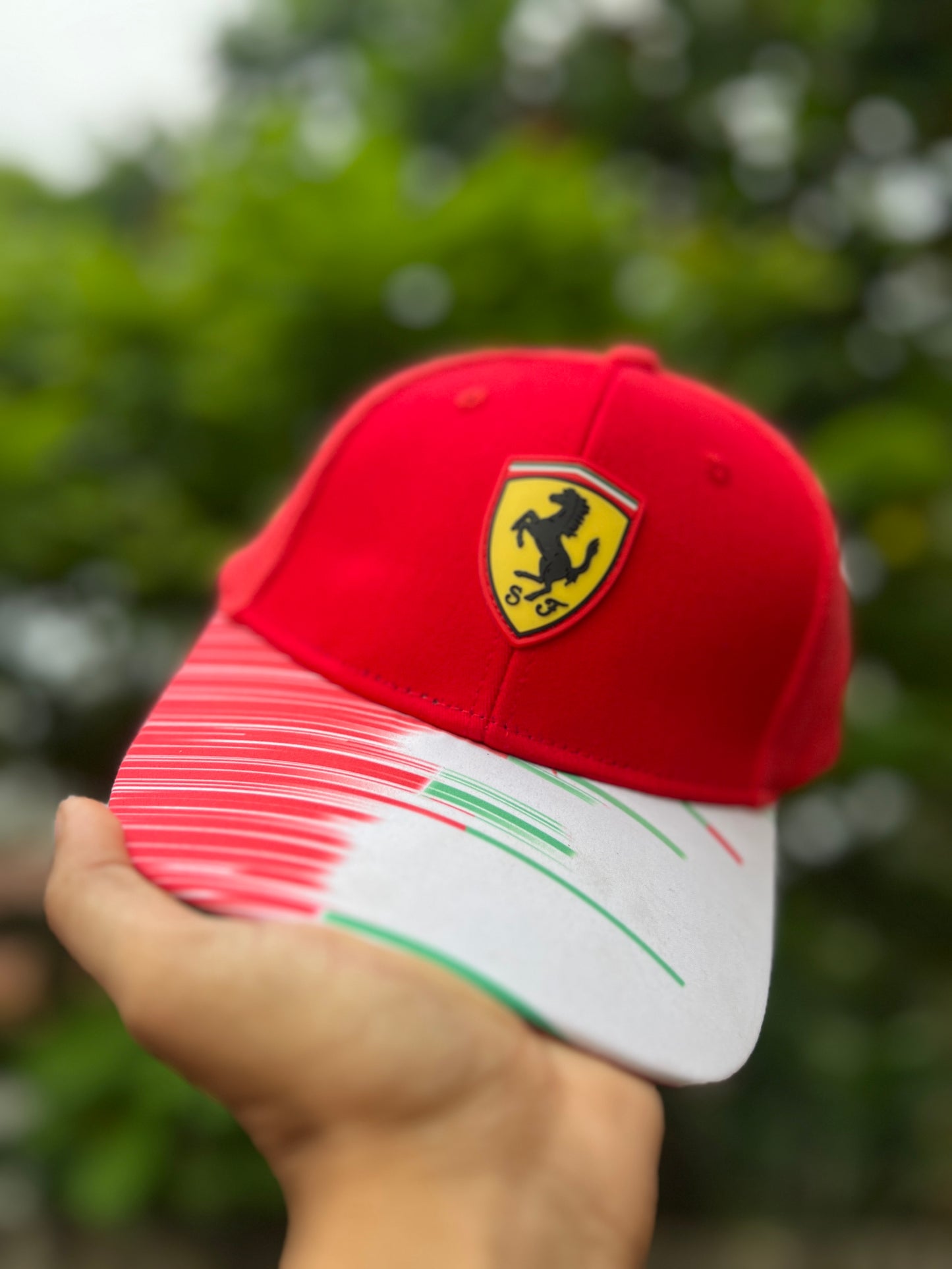 FERRARI RED WHITE GREEN  | REGULAR CAP