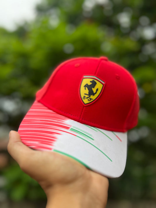 FERRARI RED WHITE GREEN  | REGULAR CAP