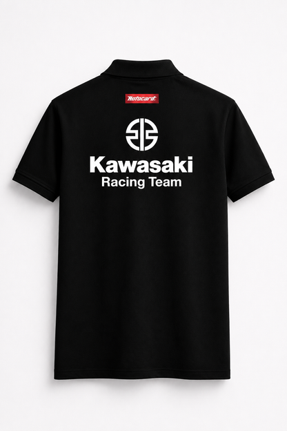 KAWASAKI REPLICA POLO T-SHIRTS | BLACK POLO TEE