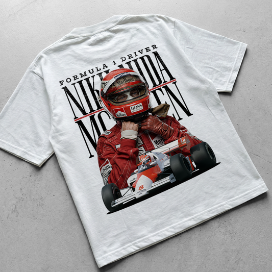 NIKKI LAUDA | WHITE OVERSIZED FIT TEE