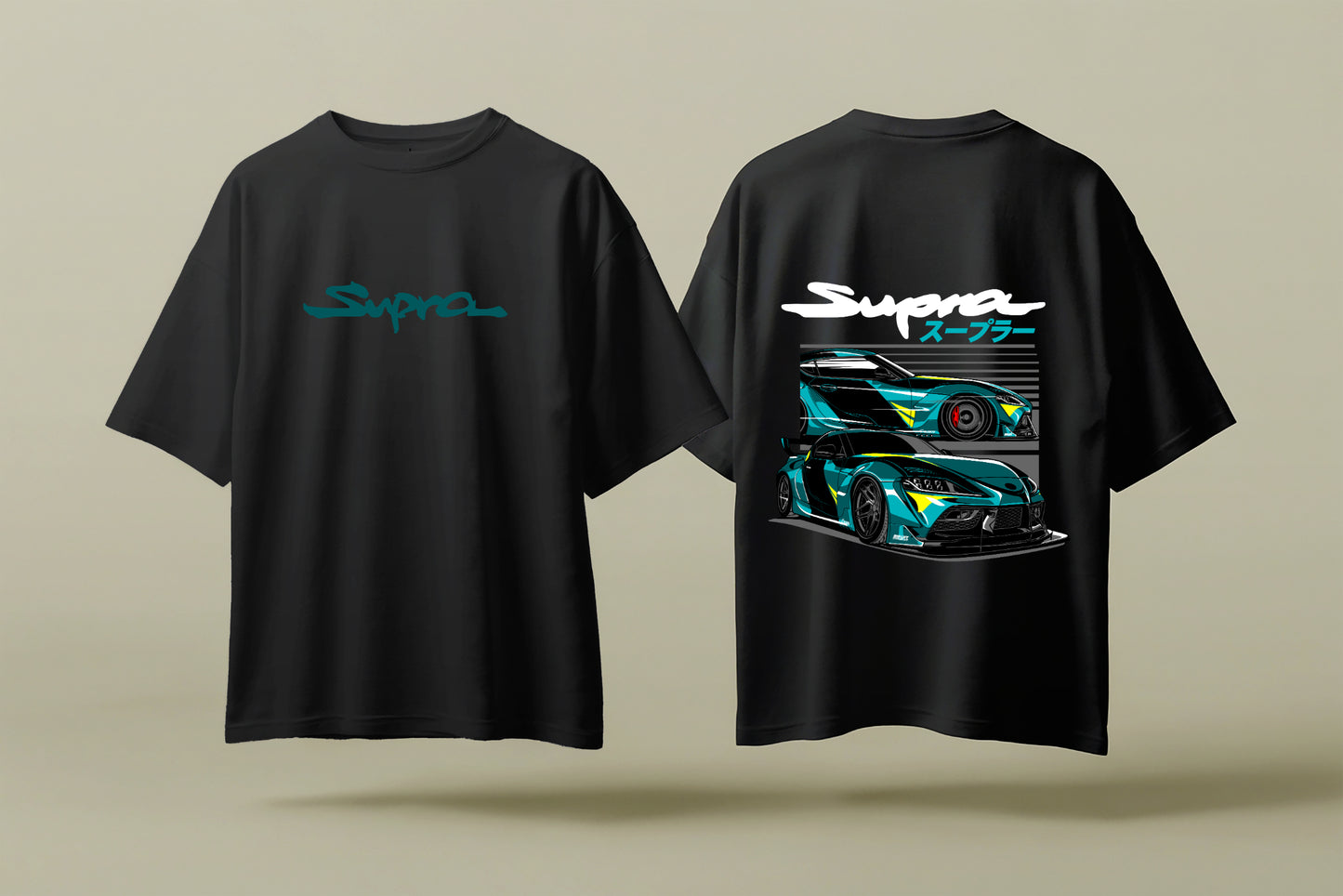 TOYOTA SUPRA | BLACK OVERSIZED FIT TEE