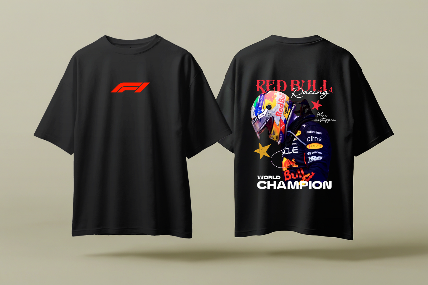 MAX VERSTAPPEN | BLACK OVERSIZED FIT TEE