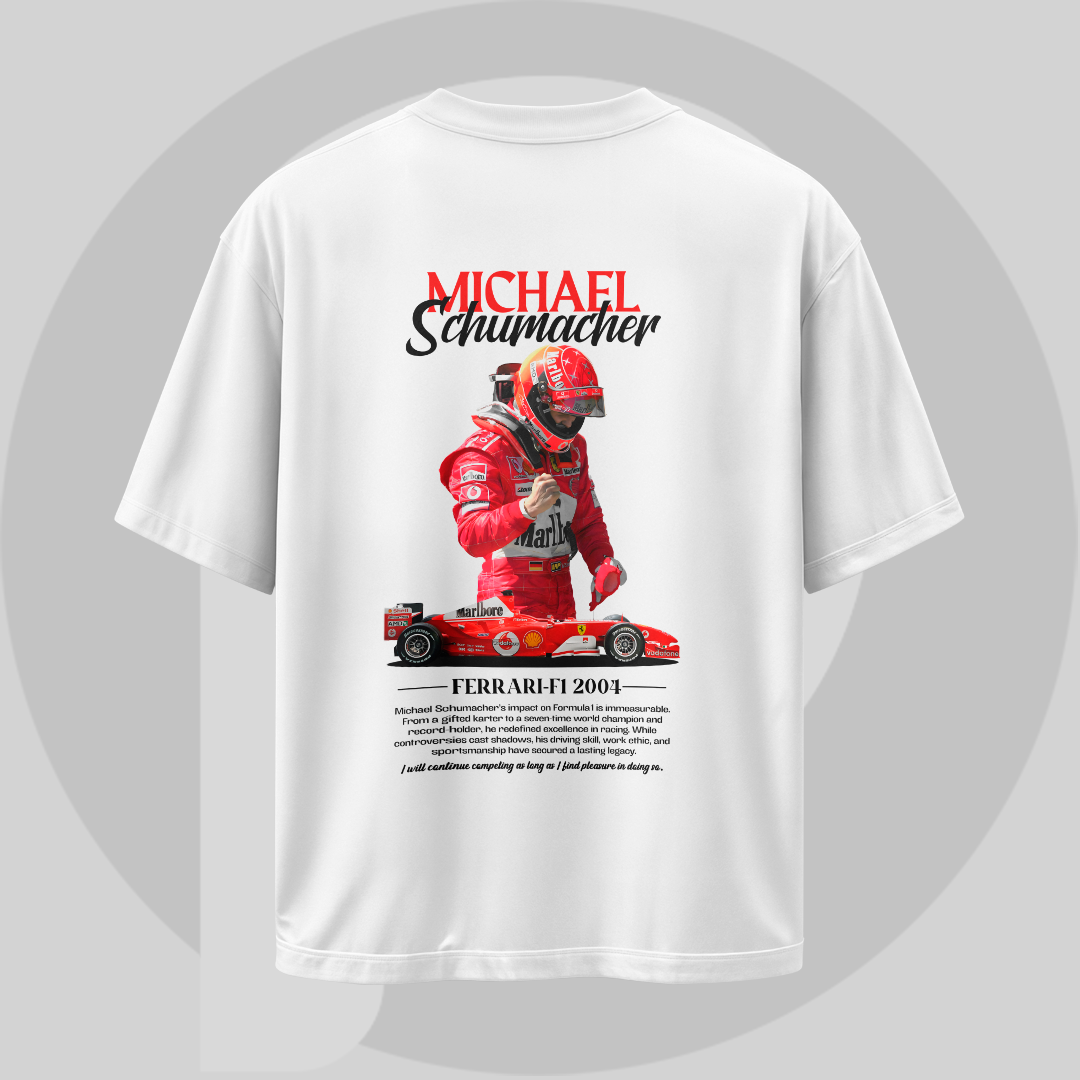 MICHAEL SCHUMACHER | WHITE OVERSIZED FIT TEE