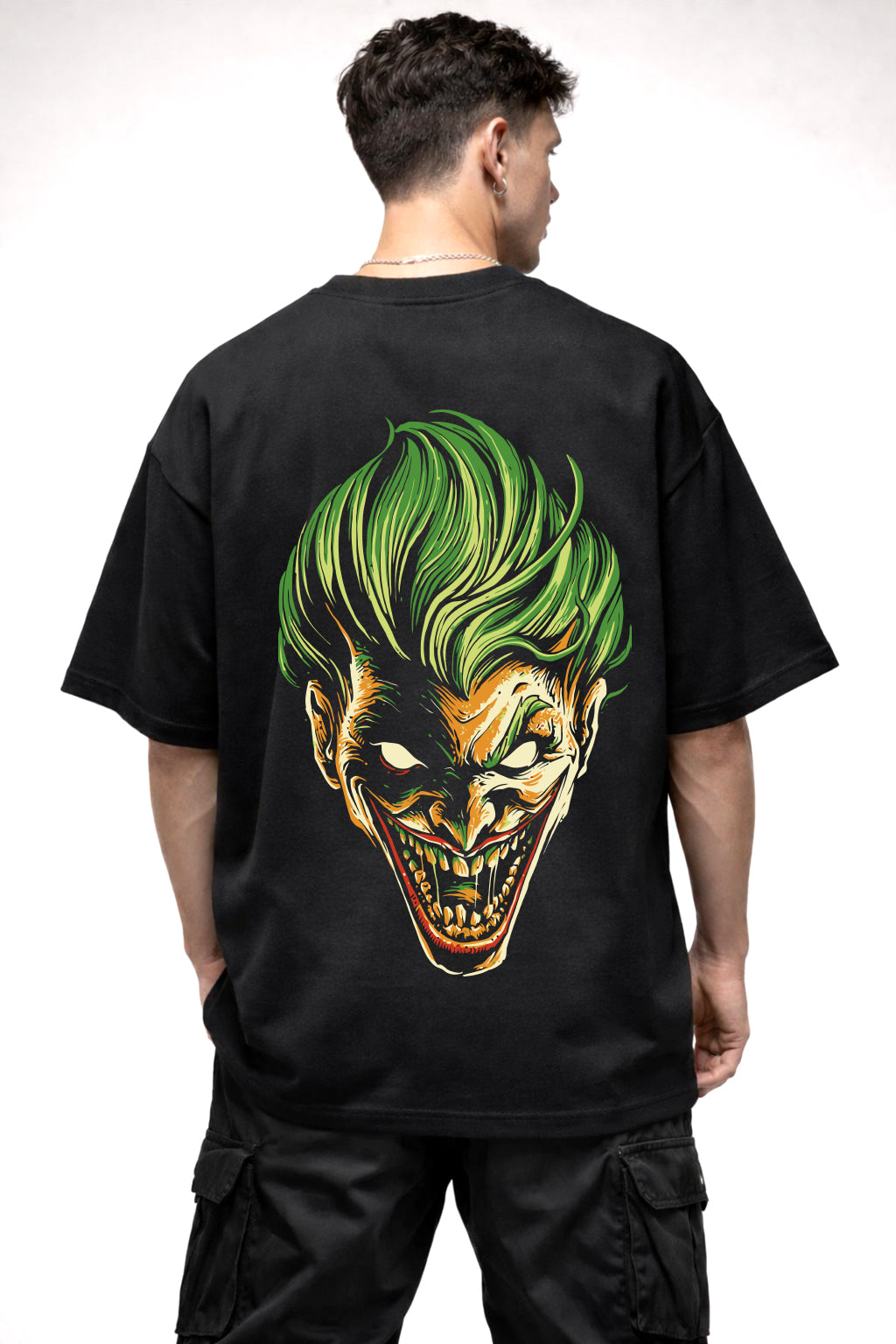 JOKER ANGRY GRAPHIC | BLACK OVERSIZED FIT TEE