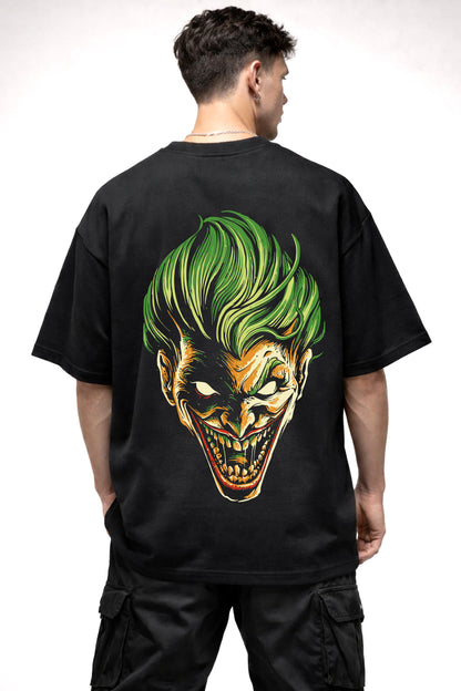 JOKER ANGRY GRAPHIC | BLACK OVERSIZED FIT TEE