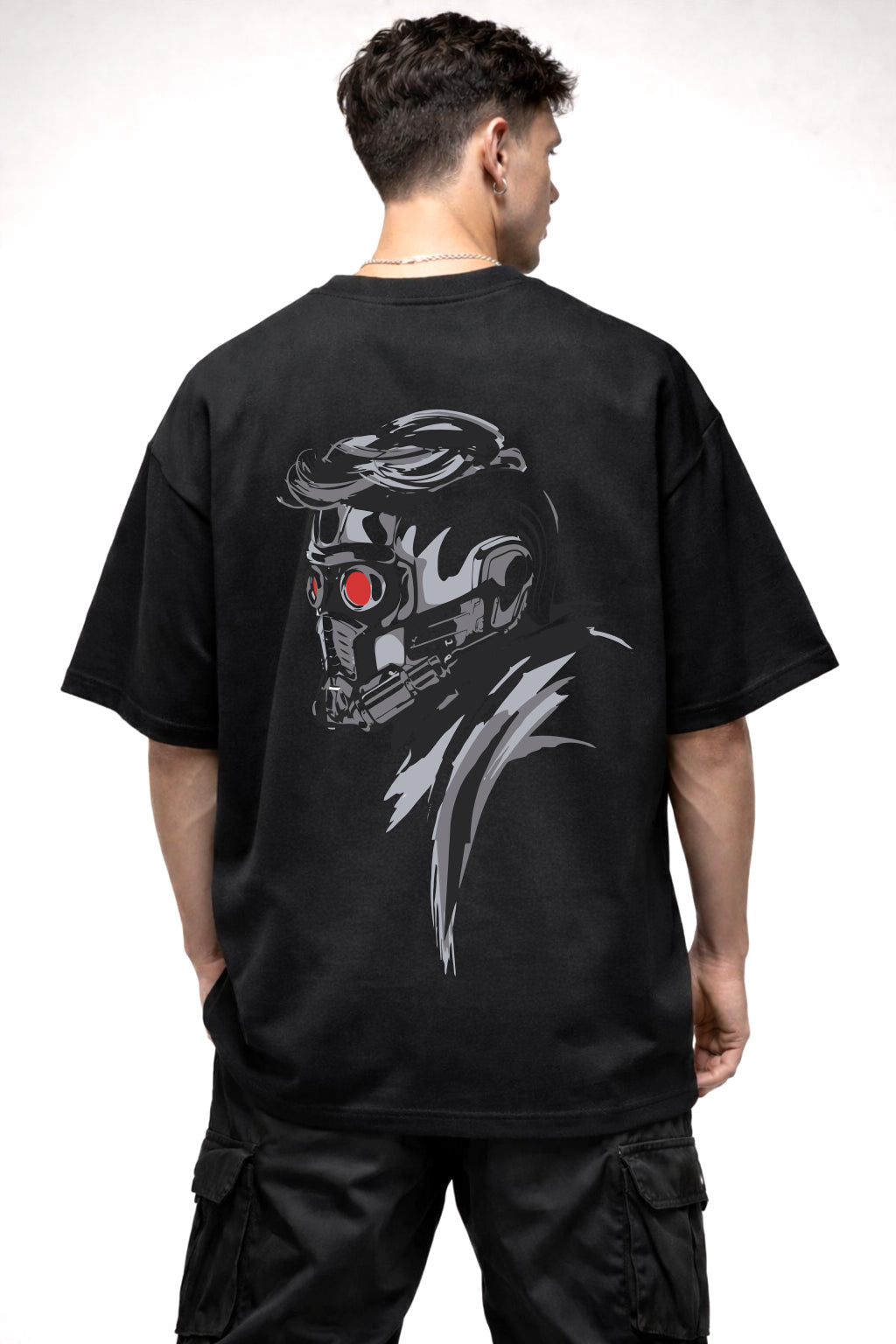 STAR LORD GRAPHIC | BLACK OVERSIZED FIT TEE