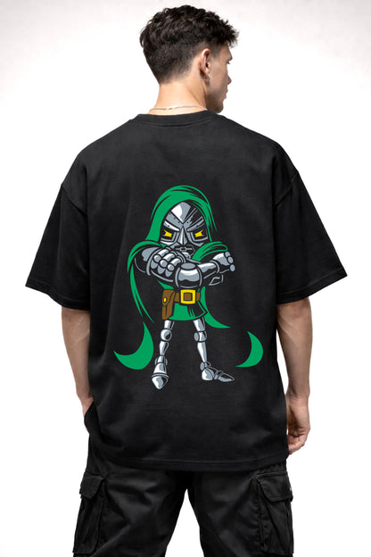 DOCTOR DOOM ANIME | BLACK OVERSIZED FIT TEE
