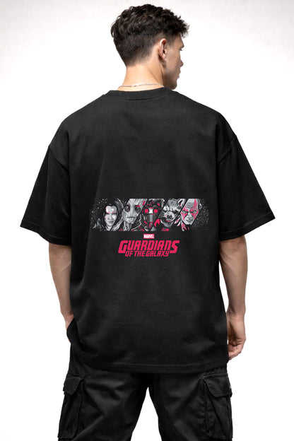 GUARDIANS OF THE GALAXY | BLACK OVERSIZED FIT TEE
