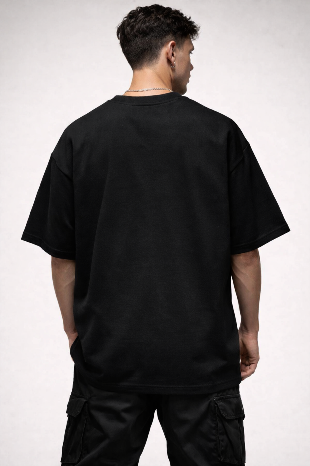NORIFUMI MINIMAL | BLACK OVERSIZED FIT TEE