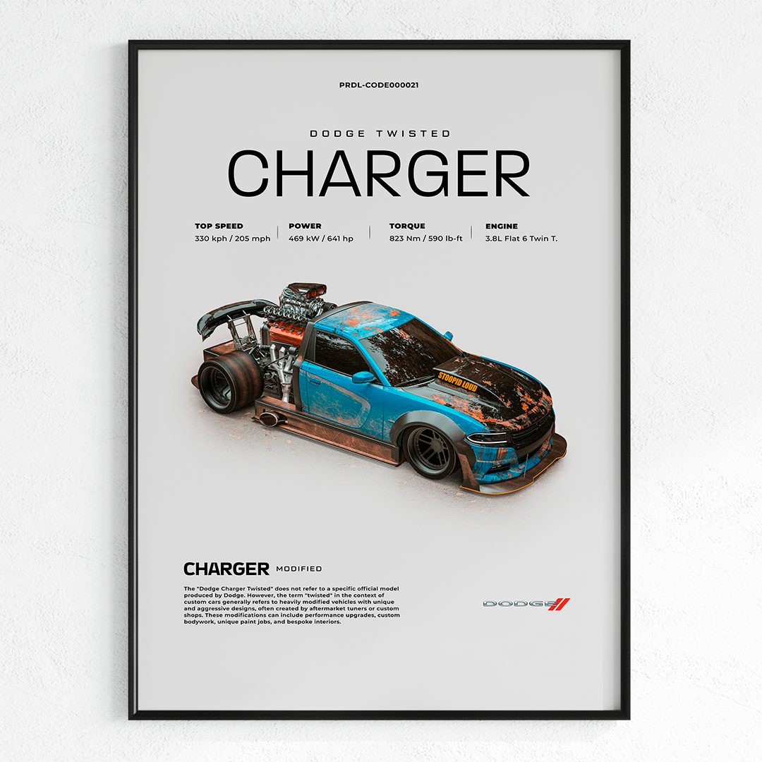 DODGE TWISTED CHARGER | PHOTO FRAMES