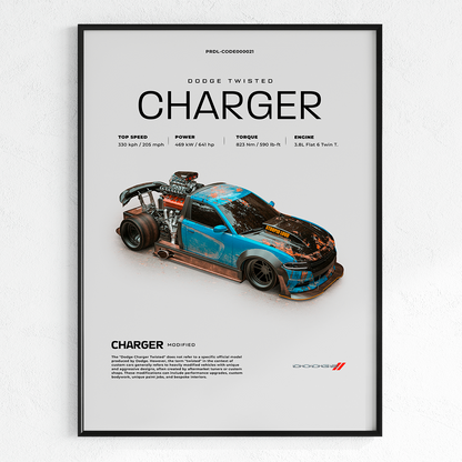DODGE TWISTED CHARGER | PHOTO FRAMES