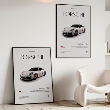 PORSCHE CAYMAN GT4 | PHOTO FRAMES