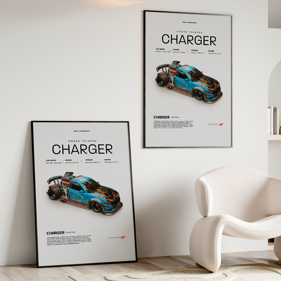 DODGE TWISTED CHARGER | PHOTO FRAMES