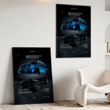 MERCEDES BENZ G 63 AMG BLUE | PHOTO FRAMES