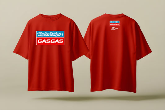 TROY LEE DESIGNS GAS GAS | RED OVERSIZED FIT TEE