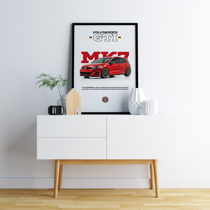 VOLKSWAGEN GOLF GTI MK7 | PHOTO FRAMES