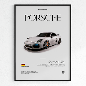 PORSCHE CAYMAN GT4 | PHOTO FRAMES