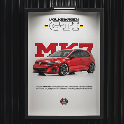 VOLKSWAGEN GOLF GTI MK7 | PHOTO FRAMES