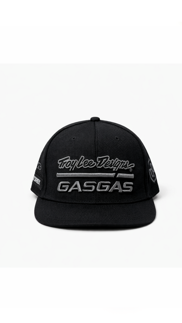 TROYLEE DESIGNS GAS GAS BLACK (EMBROYDERY) | SNAPBACK CAP