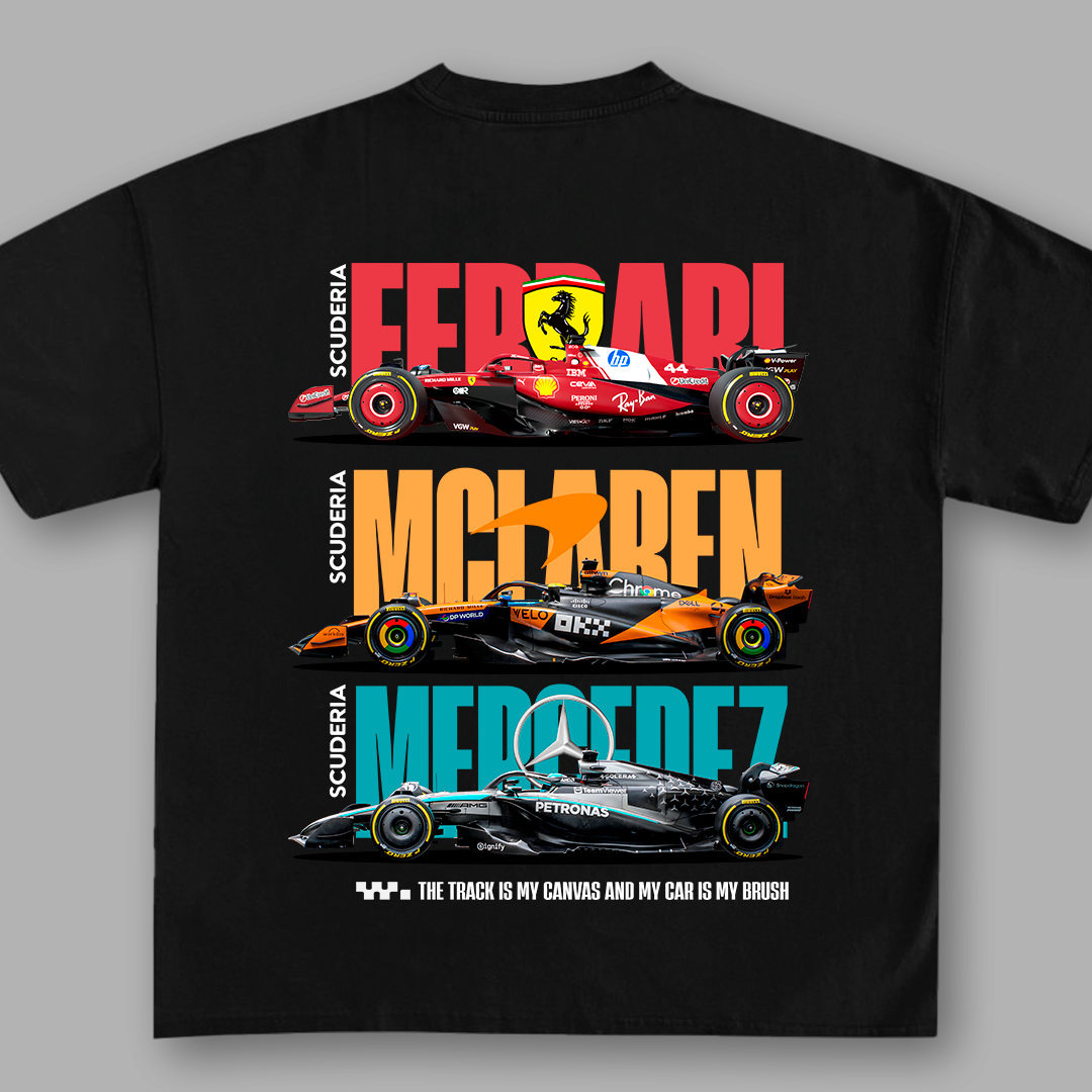 FORMULA ONE MIX | BLACK OVERSIZED FIT TEE