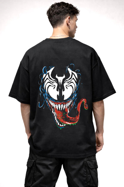 VENOM COMIC GRAPHIC | BLACK OVERSIZED FIT TEE