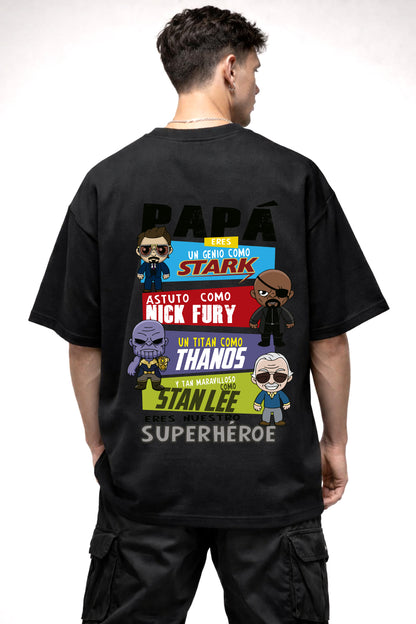 MARVEL COMIC GRAPHIC | BLACK OVERSIZED FIT TEE