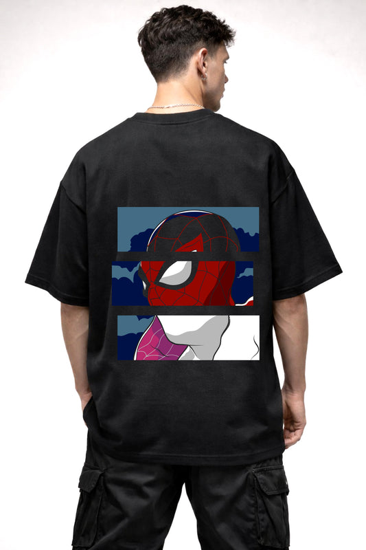 SIDERMAN COMIC GRAPHIC | BLACK OVERSIZED FIT TEE