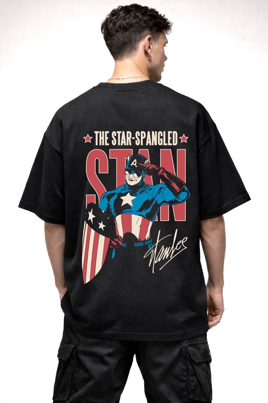 STAN GRAPHIC | BLACK OVERSIZED FIT TEE