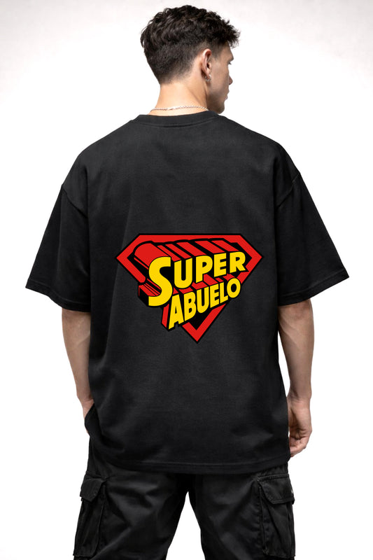 SUPER ABUELO GRAPHIC | BLACK OVERSIZED FIT TEE