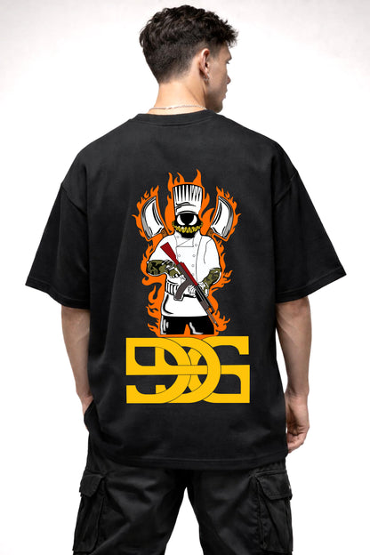 DEVIL CHEF GRAPHIC | BLACK OVERSIZED FIT TEE