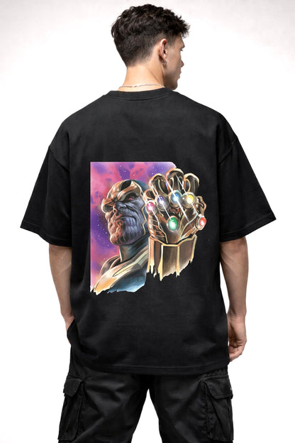 THANOS GRAPHIC | BLACK OVERSIZED FIT TEE
