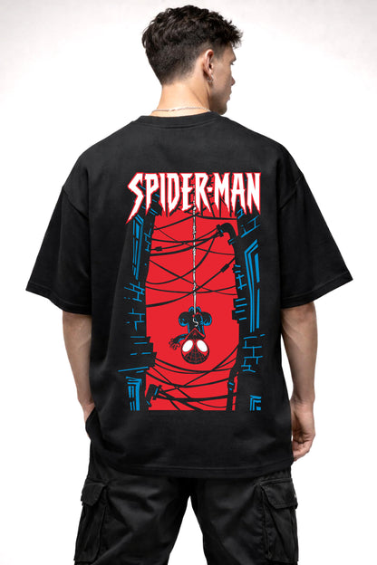 SPIDER VERSE ANIME GRAPHIC | BLACK OVERSIZED FIT TEE