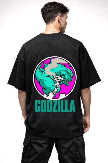 GODZILLA COMIC GRAPHIC | BLACK OVERSIZED FIT TEE