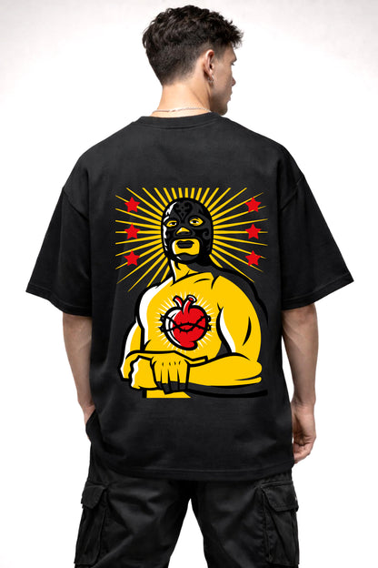 COMIC GRAPHIC | BLACK OVERSIZED FIT TEE