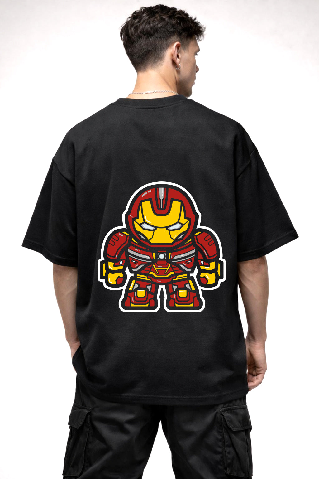 IRONMAN COMIC GRAPHIC | BLACK OVERSIZED FIT TEE