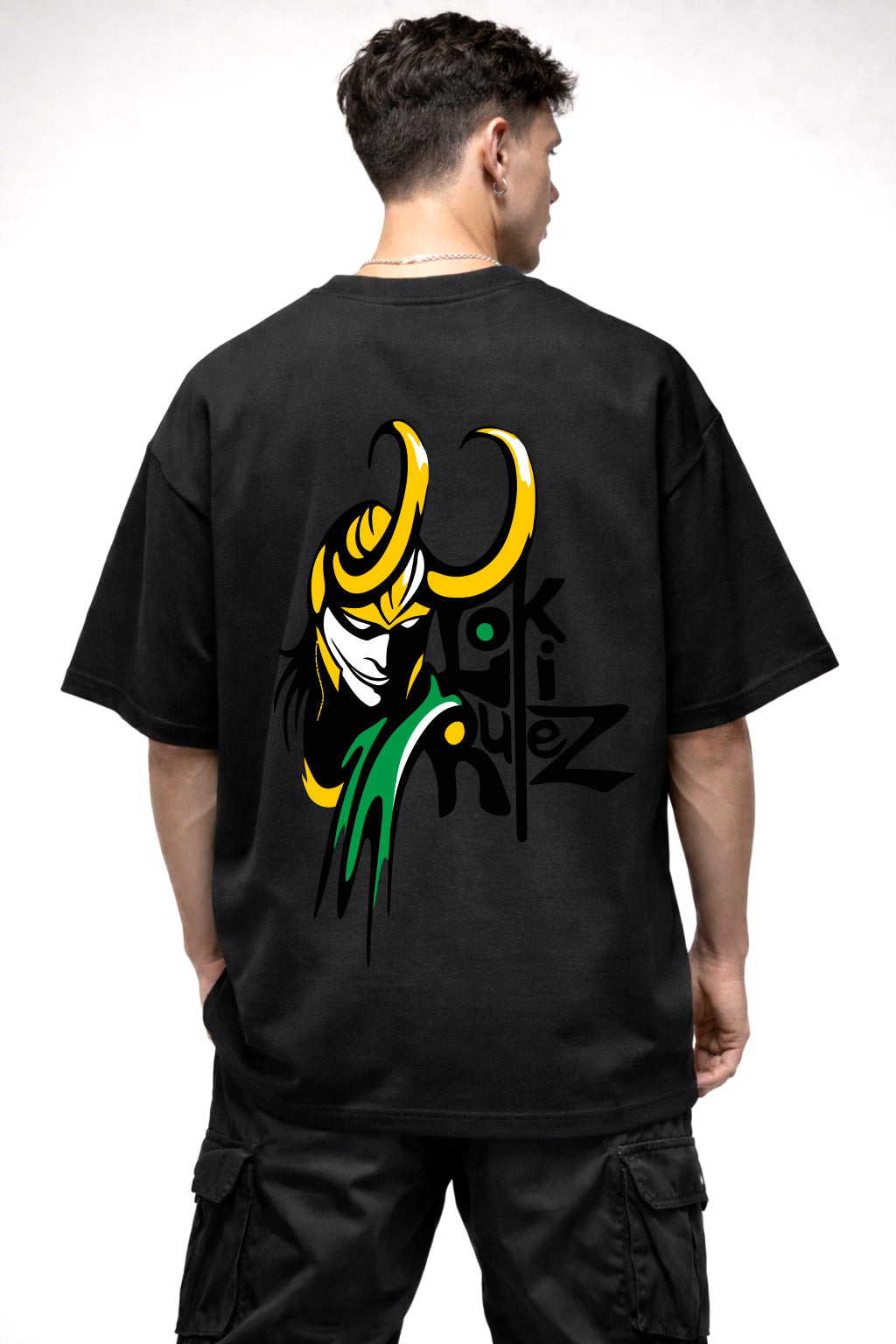 LOKI GRAPHIC | BLACK OVERSIZED FIT TEE